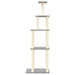 Vidaxl cat tree with sisal scratching posts light grey 183