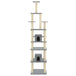 Vidaxl cat tree with sisal scratching posts light grey 216