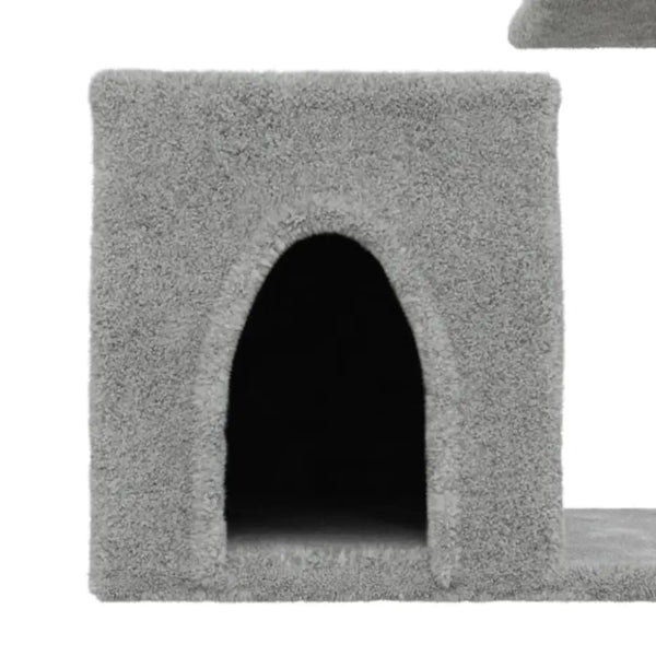 Vidaxl cat tree with sisal scratching posts light grey 50.5