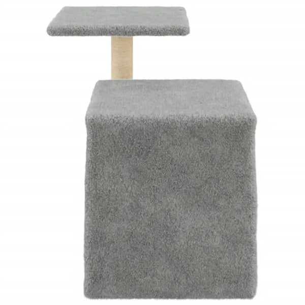 Vidaxl cat tree with sisal scratching posts light grey 50.5