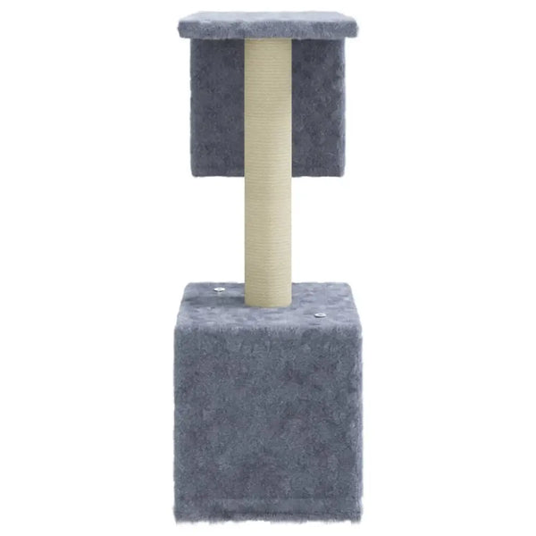 Vidaxl cat tree with sisal scratching posts light grey 60