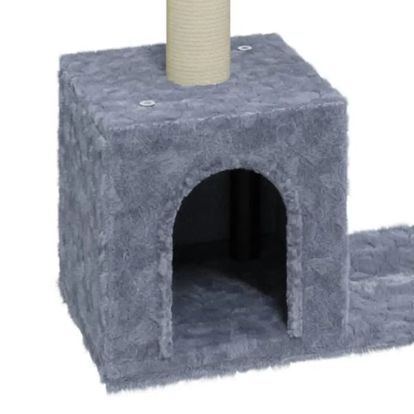 Vidaxl cat tree with sisal scratching posts light grey 60