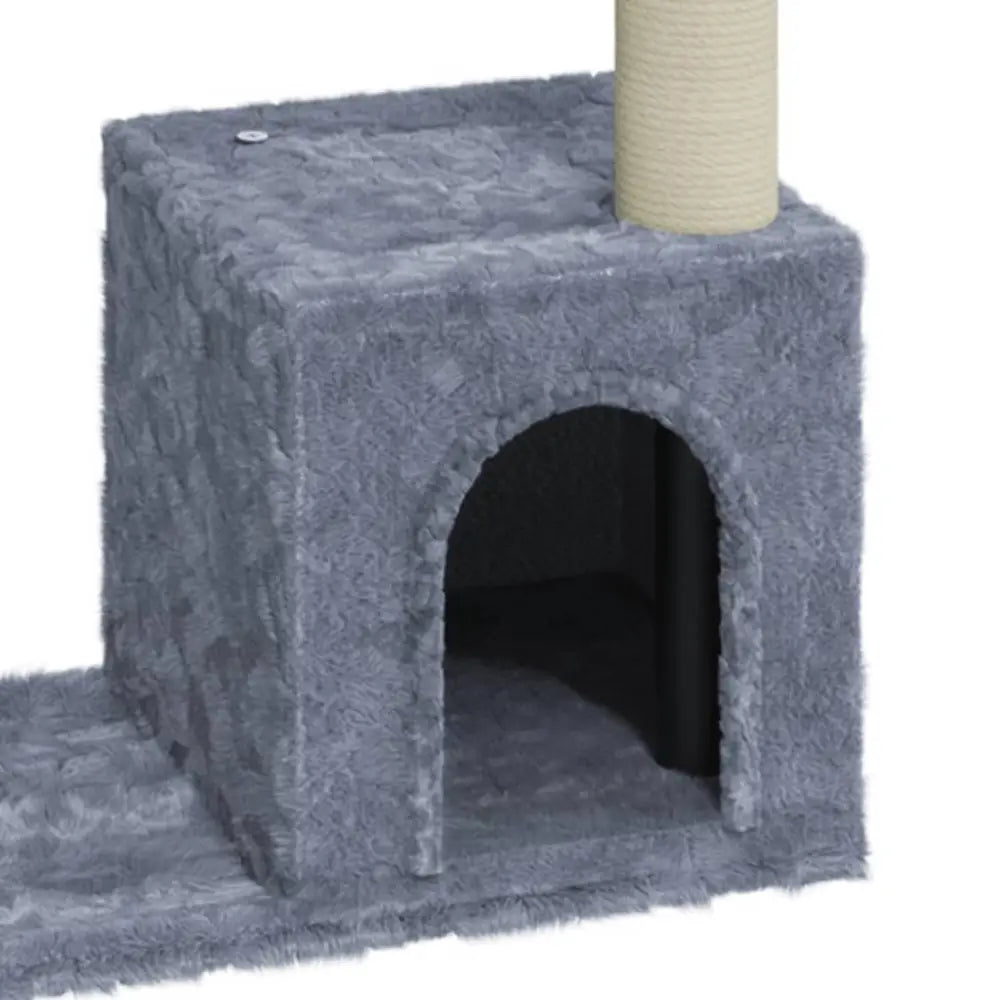 Vidaxl cat tree with sisal scratching posts light grey 70