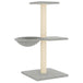 Vidaxl cat tree with sisal scratching posts light grey 72