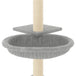 Vidaxl cat tree with sisal scratching posts light grey 72