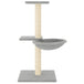 Vidaxl cat tree with sisal scratching posts light grey 72