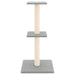 Vidaxl cat tree with sisal scratching posts light grey 73