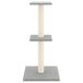 Vidaxl cat tree with sisal scratching posts light grey 73