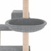 Vidaxl cat tree with sisal scratching posts light grey 82.5