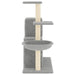 Vidaxl cat tree with sisal scratching posts light grey 83