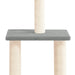 Vidaxl cat tree with sisal scratching posts light grey 85.5