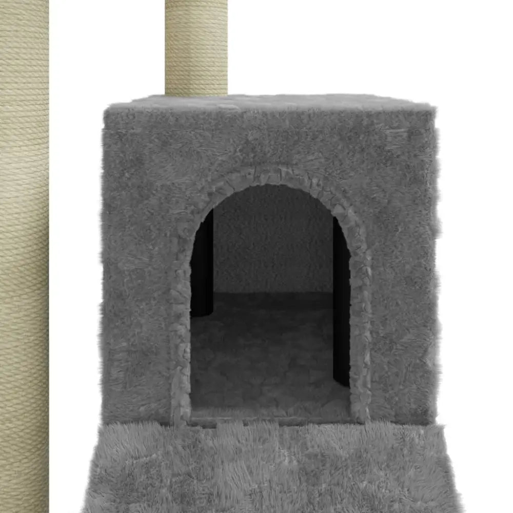 Vidaxl cat tree with sisal scratching posts light grey 92