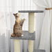 Vidaxl cat tree with sisal scratching posts light grey 92