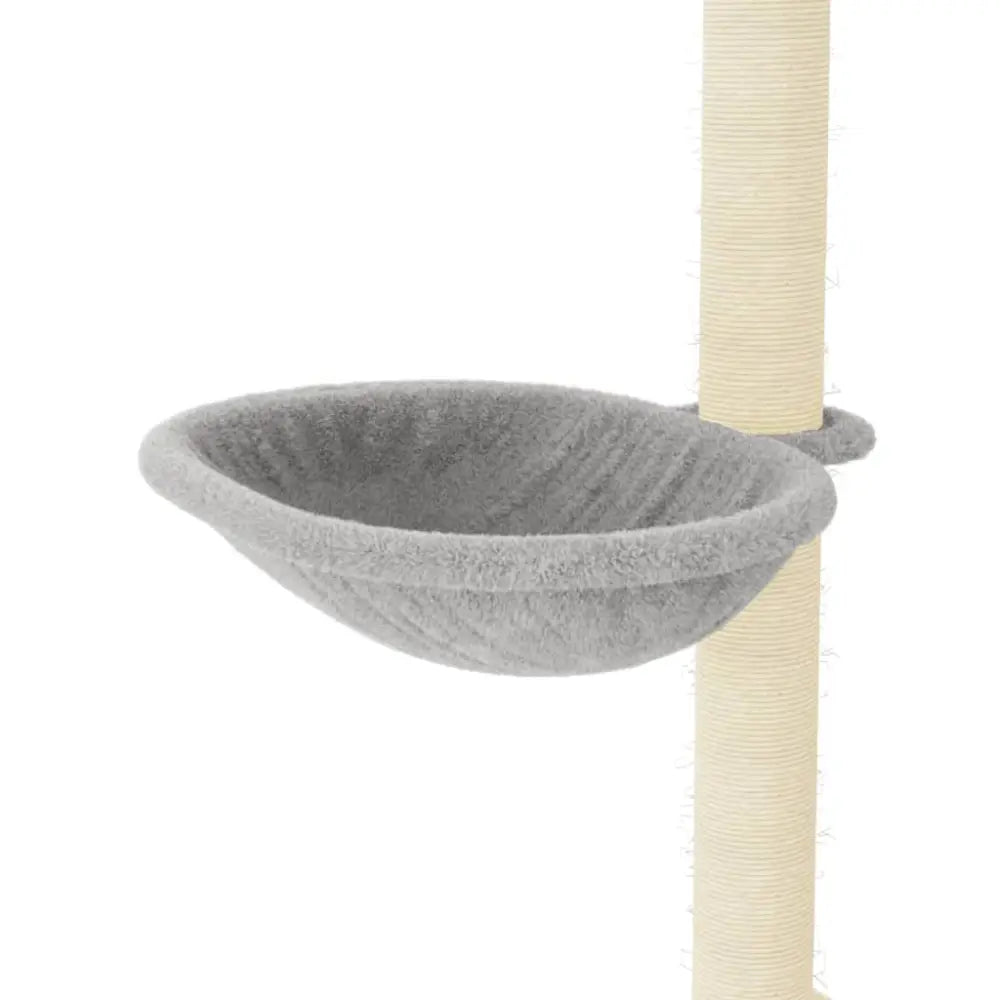 Vidaxl cat tree with sisal scratching posts light grey 95