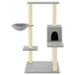 Vidaxl cat tree with sisal scratching posts light grey 95