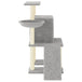 Vidaxl cat tree with sisal scratching posts light grey 96.5