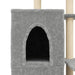 Vidaxl cat tree with sisal scratching posts light grey 97