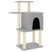 Vidaxl cat tree with sisal scratching posts light grey 97