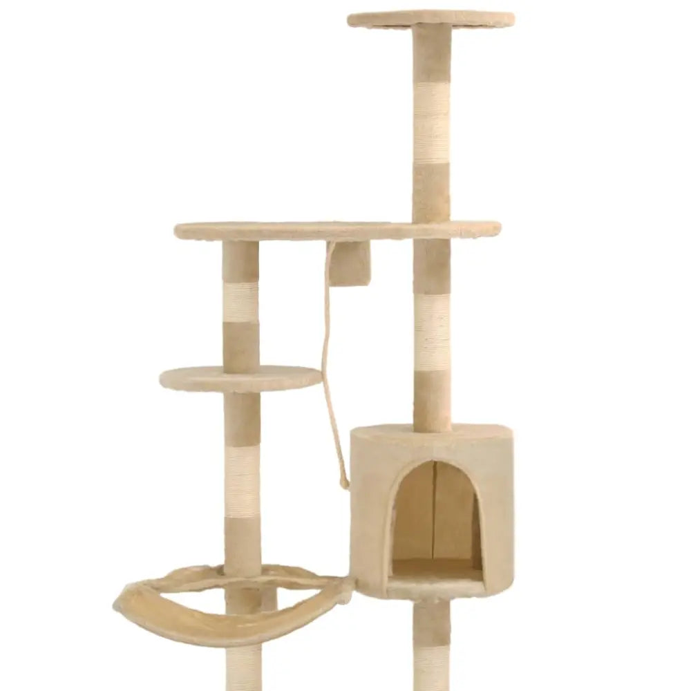 Vidaxl cat tree with sisal scratching posts wall mounted