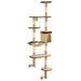 Vidaxl cat tree with sisal scratching posts wall mounted