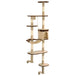 Vidaxl cat tree with sisal scratching posts wall mounted