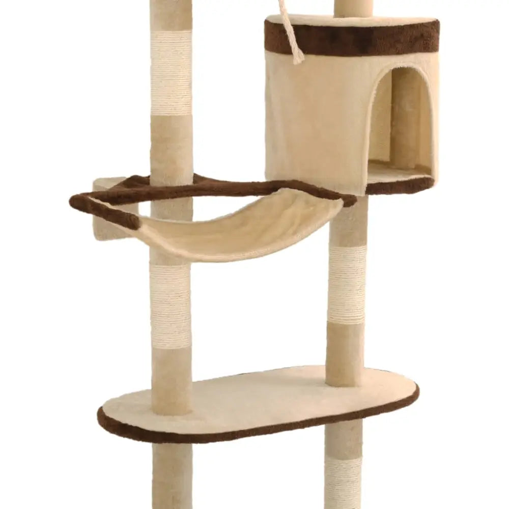 Vidaxl cat tree with sisal scratching posts wall mounted