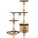 Vidaxl cat tree with sisal scratching posts wall mounted