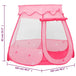 Vidaxl children play tent with 250 balls pink 102x102x82 cm Nexellus