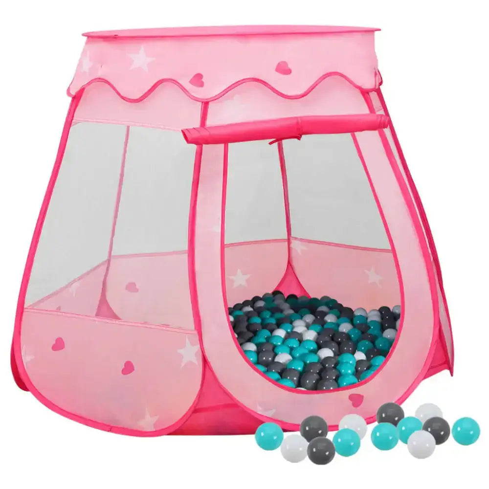 Vidaxl children play tent with 250 balls pink 102x102x82 cm Nexellus