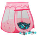 Vidaxl children play tent with 250 balls pink 102x102x82 cm Nexellus