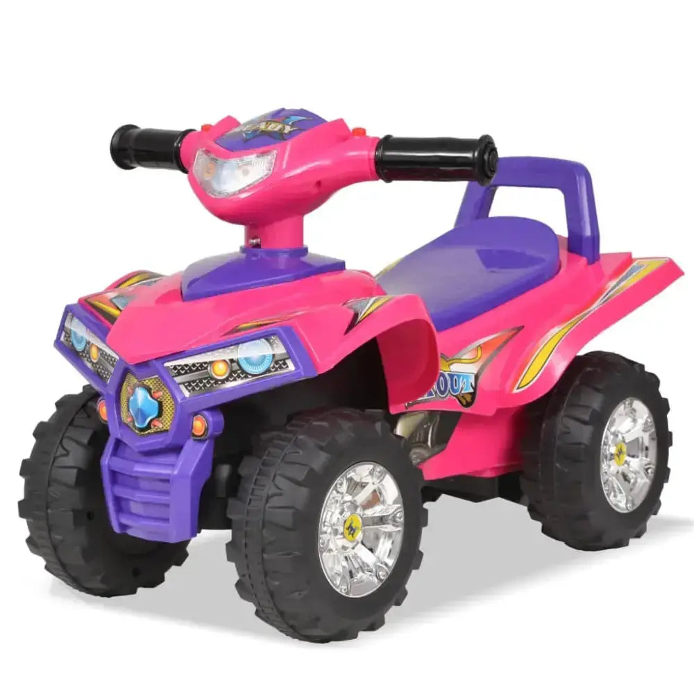 Vidaxl children's ride-on atv with sound and light pink and purple Nexellus