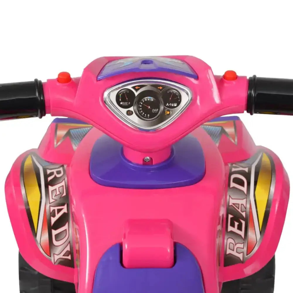 Vidaxl children's ride-on atv with sound and light pink and purple Nexellus