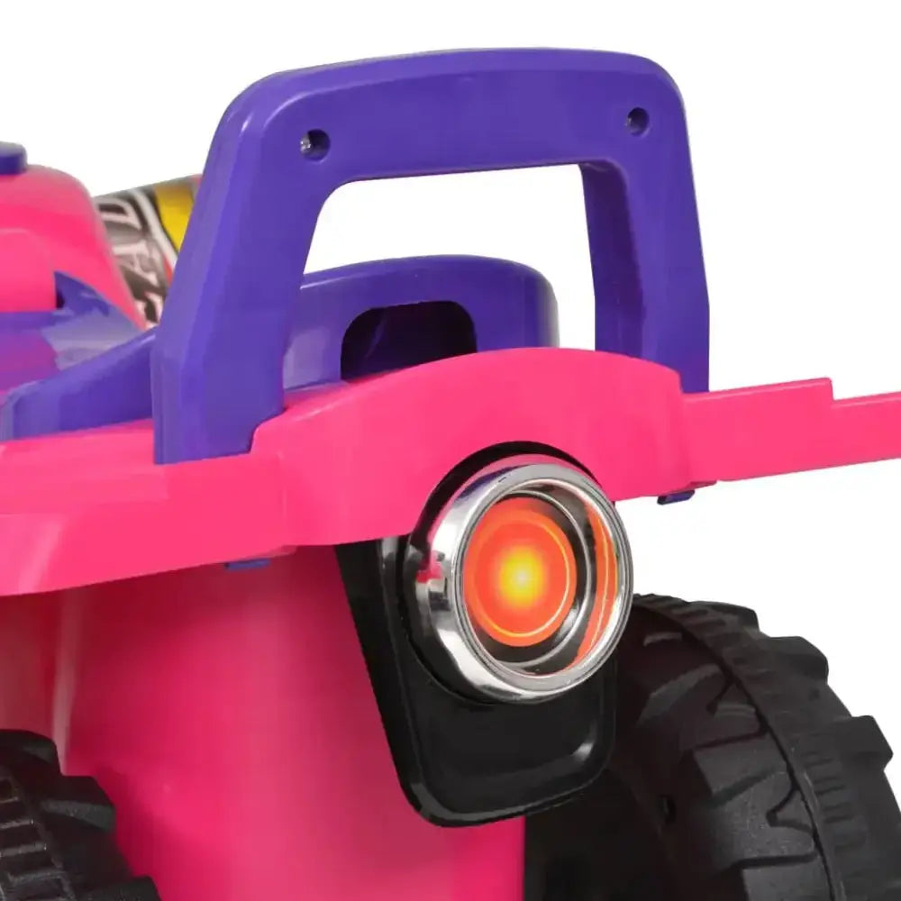 Vidaxl children's ride-on atv with sound and light pink and purple Nexellus