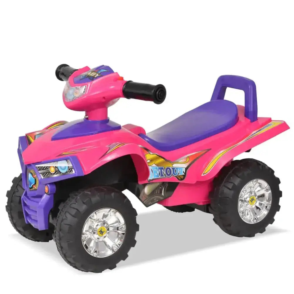 Vidaxl children's ride-on atv with sound and light pink and purple Nexellus