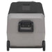 Vidaxl cool box with wheel and adapter black & grey 50 l pp