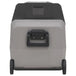 Vidaxl cool box with wheel and adapter black & grey 50 l pp