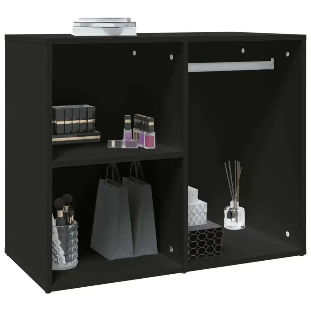 Vidaxl dressing cabinet black 80x40x65 cm engineered wood Nexellus