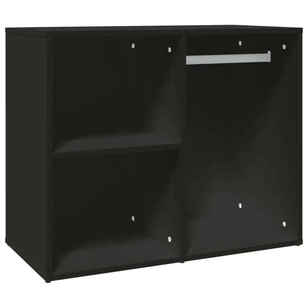 Vidaxl dressing cabinet black 80x40x65 cm engineered wood Nexellus