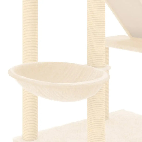 Vidaxl floor to ceiling cat tree cream 277-303 cm - Cream