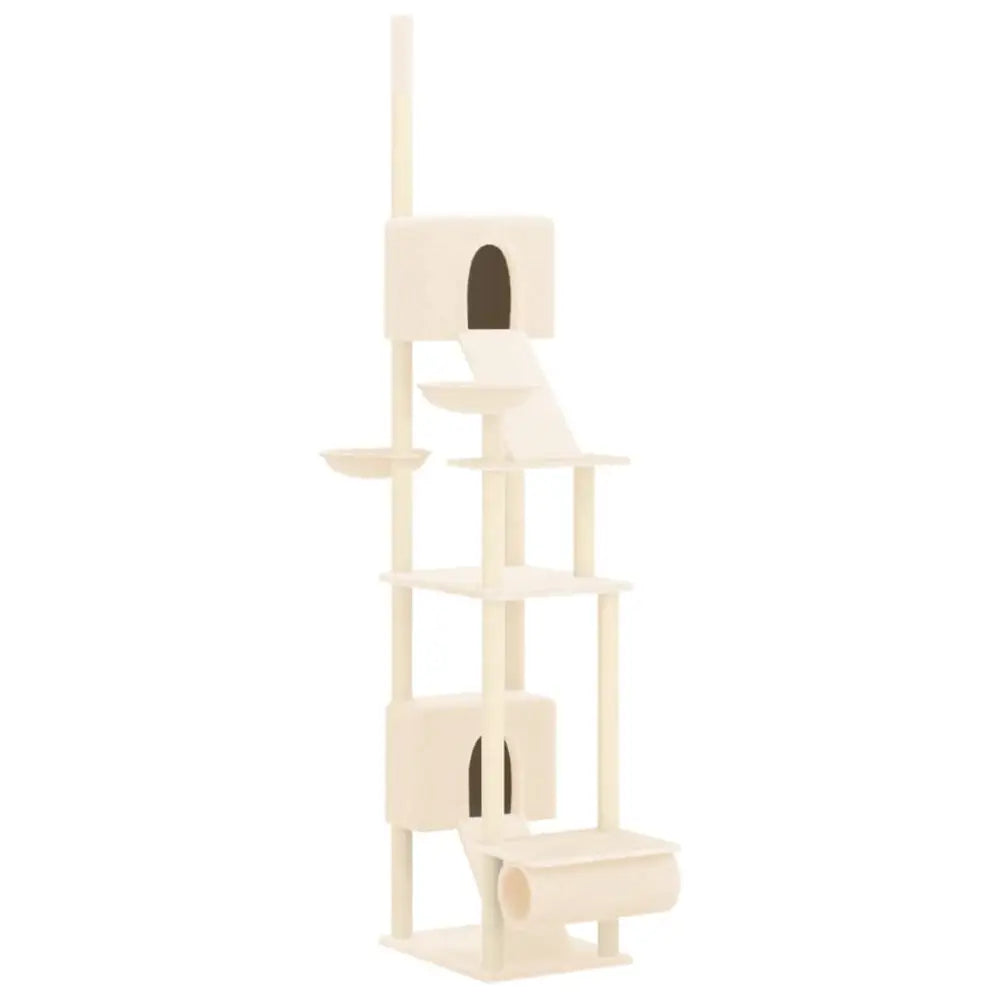 Vidaxl floor to ceiling cat tree cream 277-303 cm - Cream