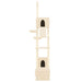 Vidaxl floor to ceiling cat tree cream 277-303 cm - Cream