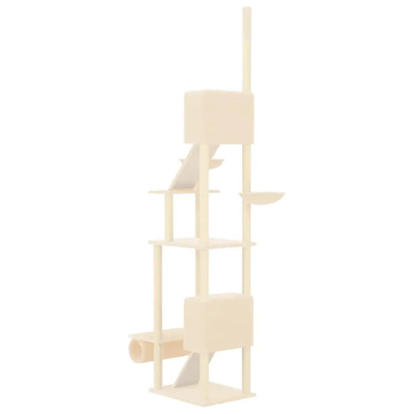 Vidaxl floor to ceiling cat tree cream 277-303 cm - Cream