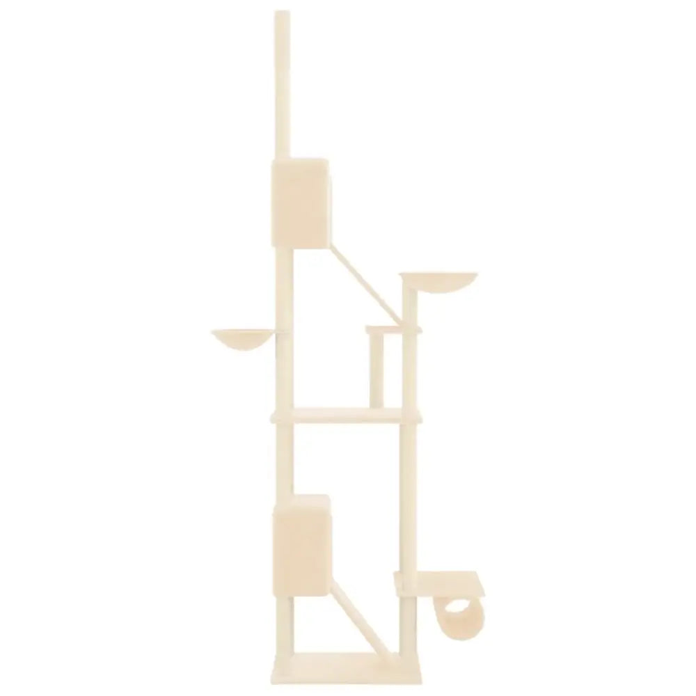 Vidaxl floor to ceiling cat tree cream 277-303 cm - Cream