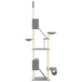 Vidaxl floor to ceiling cat tree light grey 277-303 cm