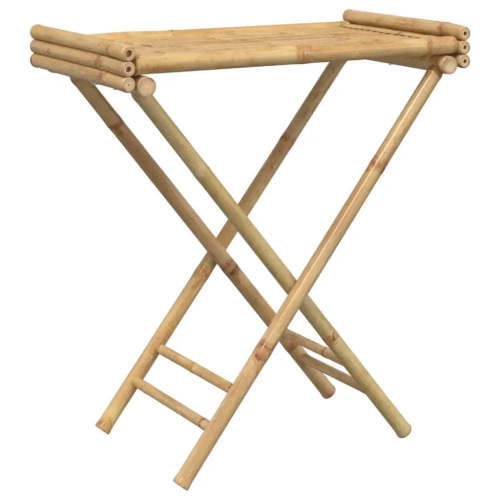 Vidaxl folding tray table 70.5x42.5x80 cm bamboo - Brown