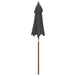 Vidaxl garden parasol with wooden pole anthracite 196x231 cm Nexellus