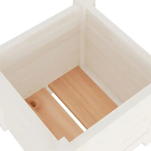 Vidaxl garden planters 2 pcs white 31x31x31 cm solid pinewood Nexellus