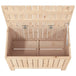 Vidaxl garden storage box 76x42.5x54 cm solid wood pine Nexellus