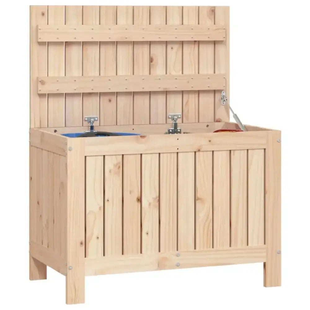 Vidaxl garden storage box 76x42.5x54 cm solid wood pine Nexellus