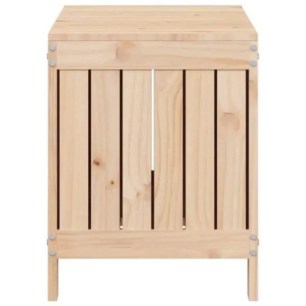 Vidaxl garden storage box 76x42.5x54 cm solid wood pine Nexellus